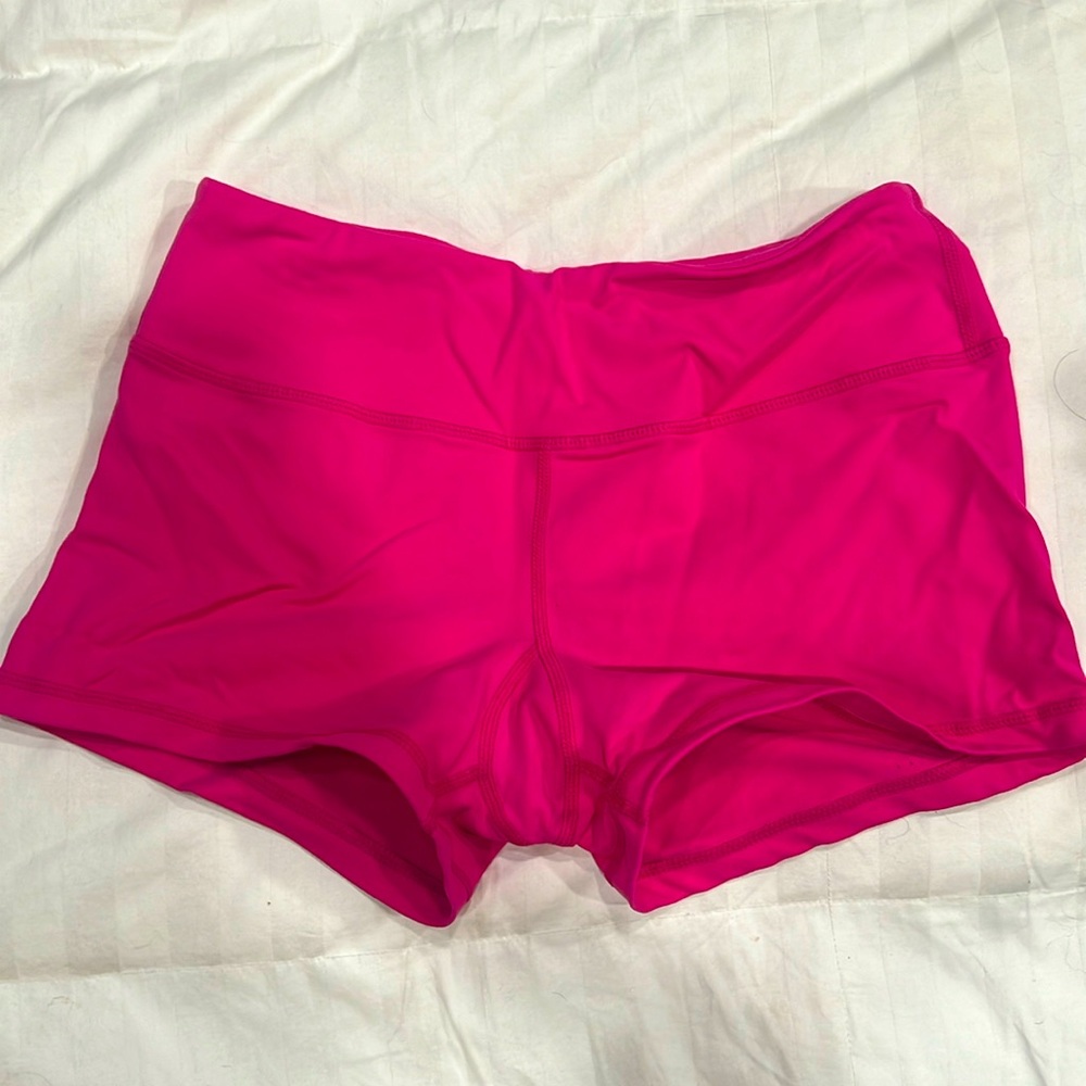Savage barbell hot pink medium booty shorts